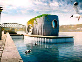 Une maison flottante écologique imprimée en 3D