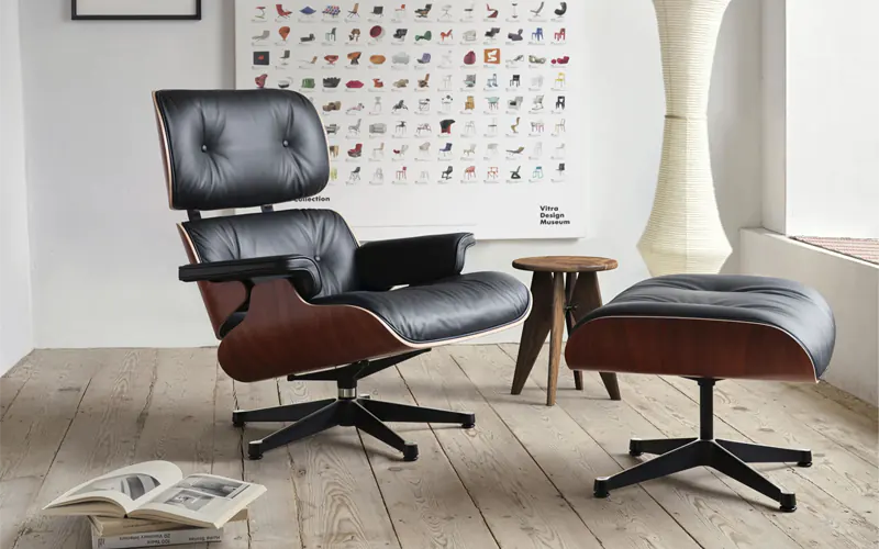 Le fauteuil Lounge Chair de Charles et Ray Eames, entre luxe et volupté