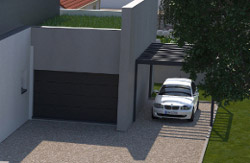 Une maison livrée avec une voiture