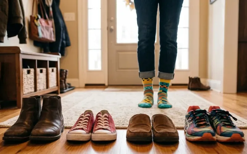 Faut-il vraiment demander à vos invités d'enlever leurs chaussures ?