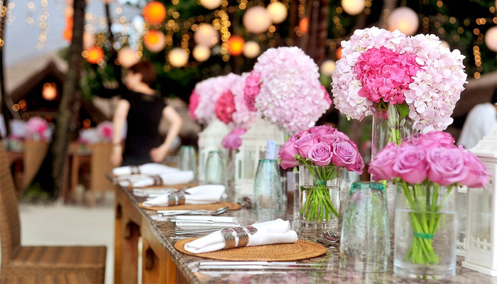 Fleurs sur table