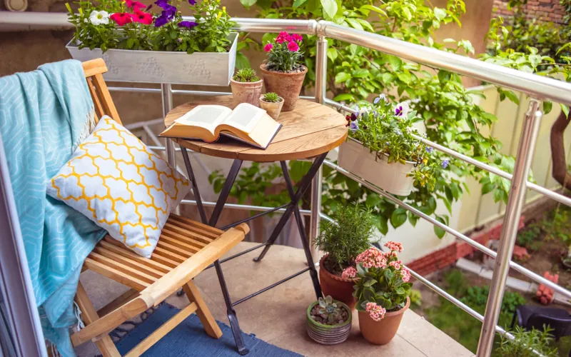 balcon fleuri