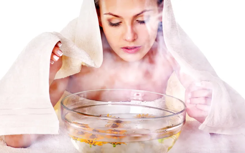 bain vapeur visage
